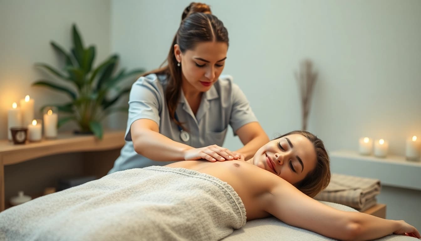 Erleben Sie spanische massage in berlin mit entspannenden Elementen der Ruhe und Professionalität.