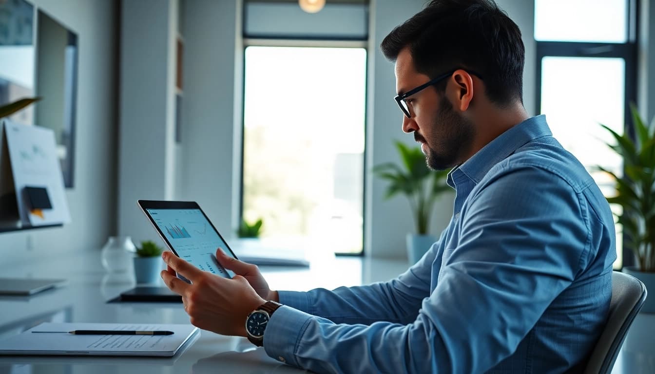 Visually interpretieren um passiv investieren und strategische Finanzberatung zu zeigen.