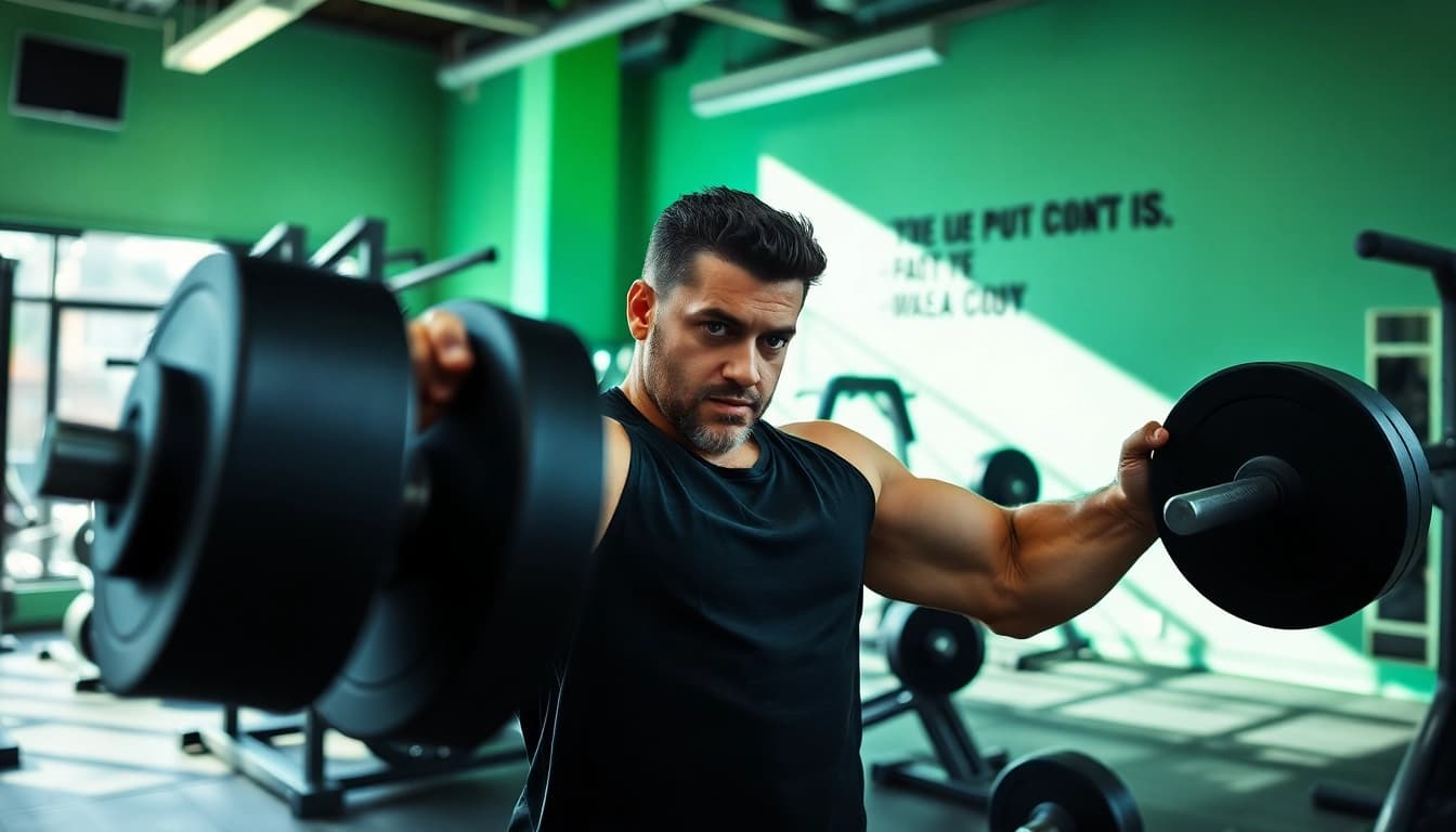 Trenbolon kaufen für optimales Muskelwachstum und Fitnesstraining demonstriert.