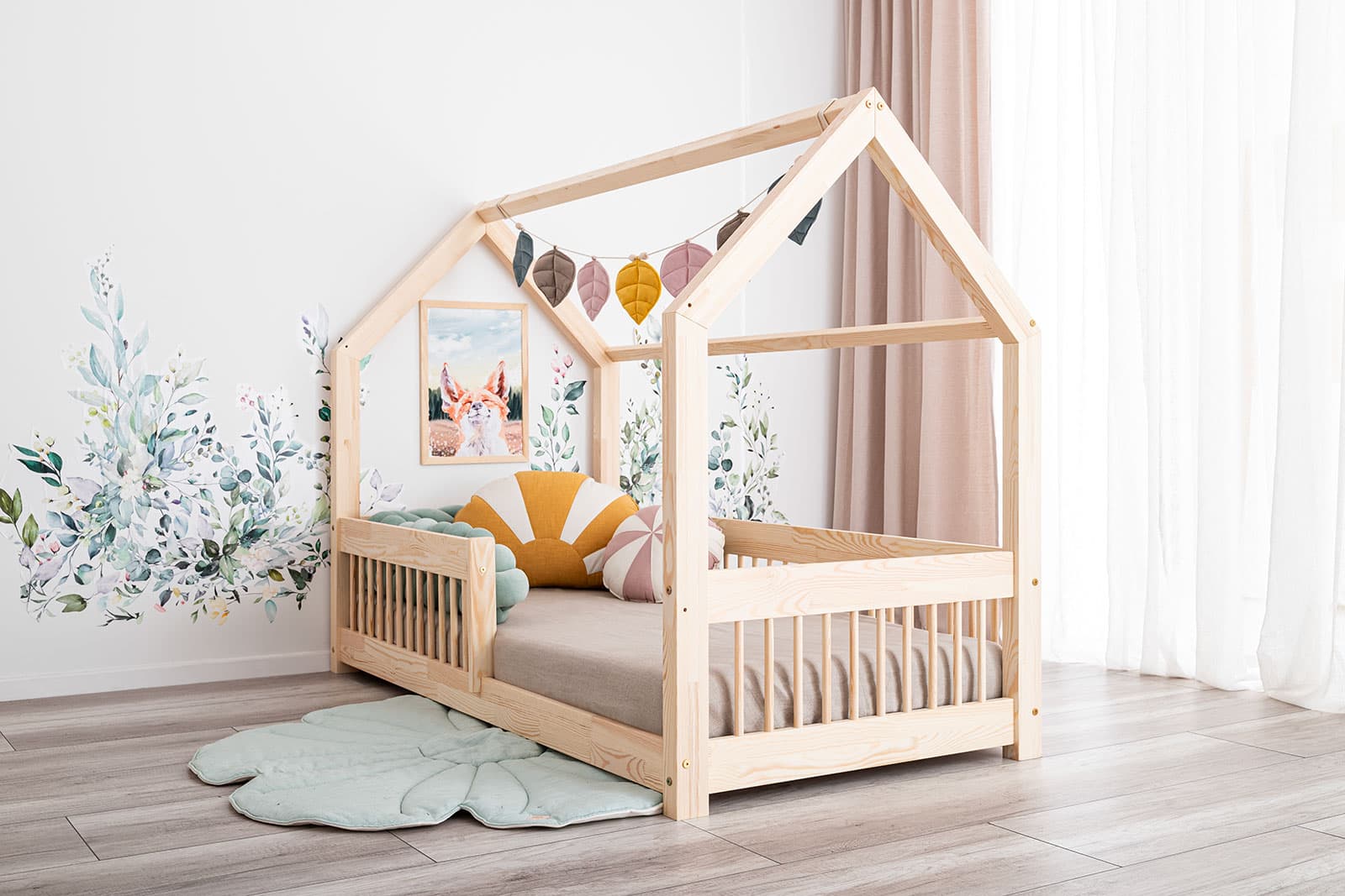 Ein Ort zum Wohlfühlen und Schlafen: Hausbett 120x200 mit Schubladen