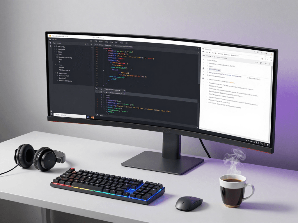 Iptv reseller workspace with modern software development tools, coding, and cloud computing technologies
