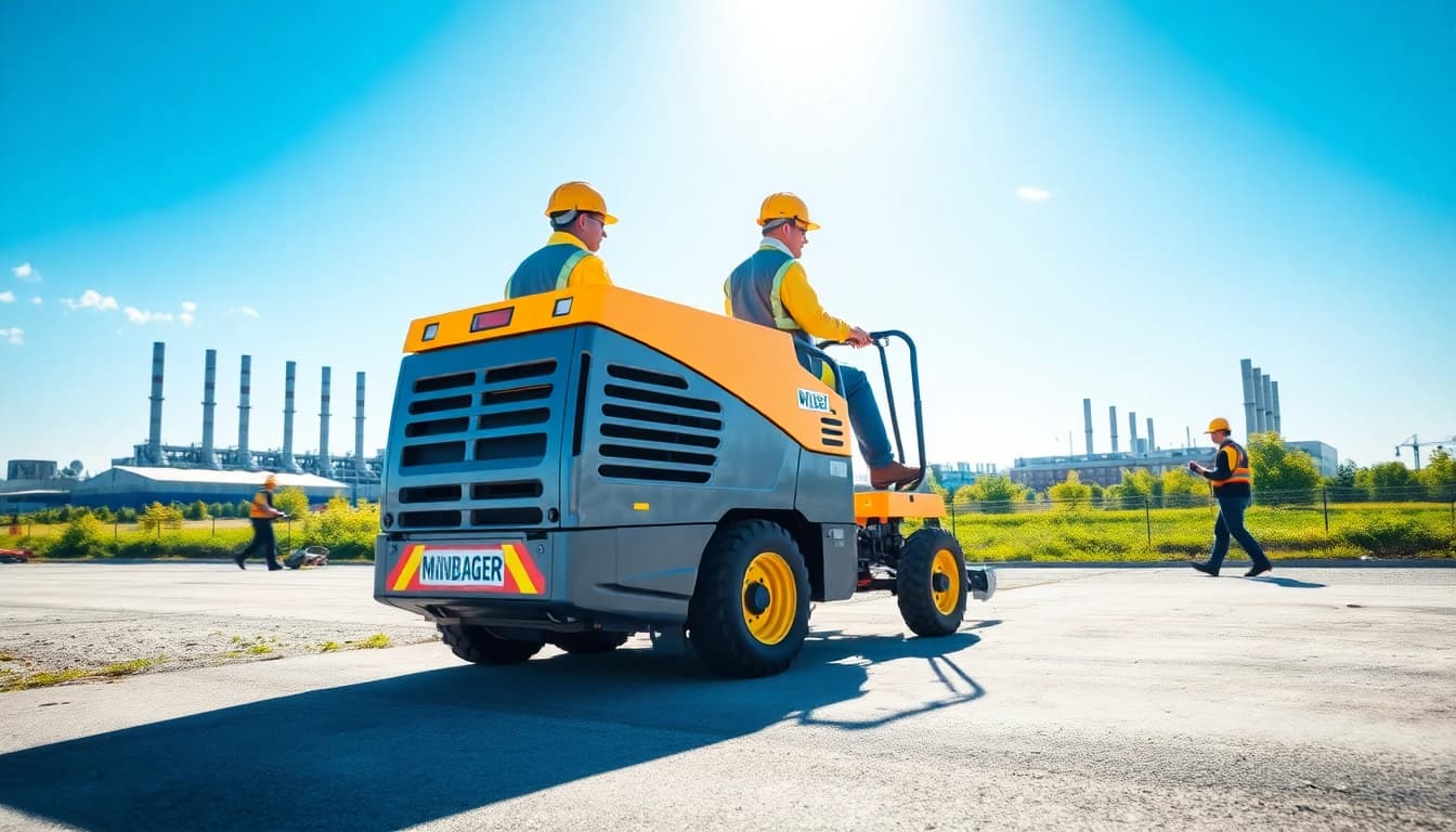 Bagger leihen Hannover: Ein moderner Minibagger im Einsatz auf einer Baustelle in Hannover zeigt effiziente Arbeiten.