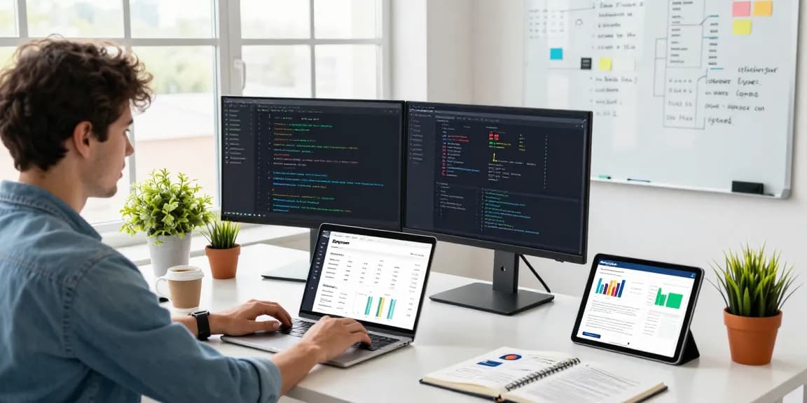 SP Webconsulting-Freelancer optimiert E-Commerce-Lösungen in einem modernen Arbeitsumfeld