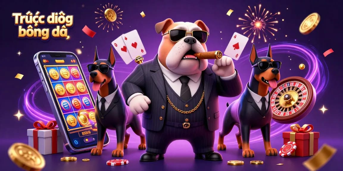 Experience Trực tiếp bóng đá with ultra-detailed 3D characters and casino elements in a vibrant illustration.