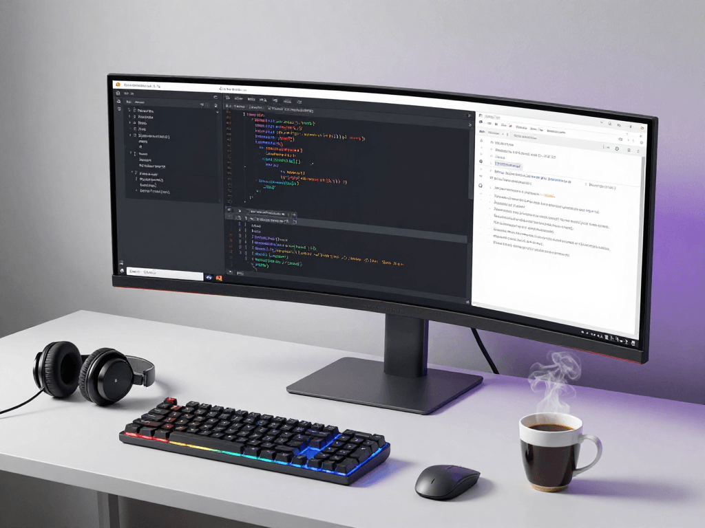 Iptv reseller workspace with modern software development tools, coding, and cloud computing technologies