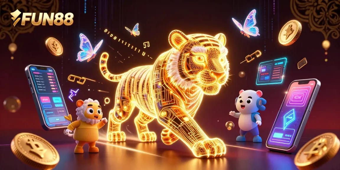 Experience the excitement of gambling with FUN88 in a vibrant 3D digital casino.