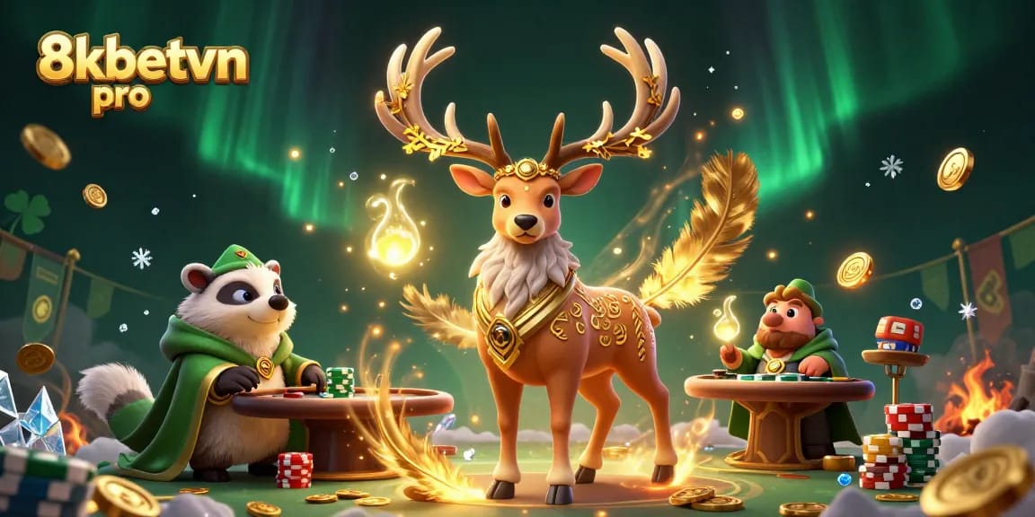 Experience thrilling action at 8kbetvn pro with dynamic casino elements and vibrant characters.