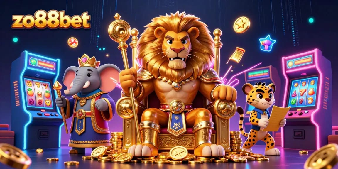 Engage with thrilling games at zo88bet, where vibrant characters explore an exhilarating online casino adventure.