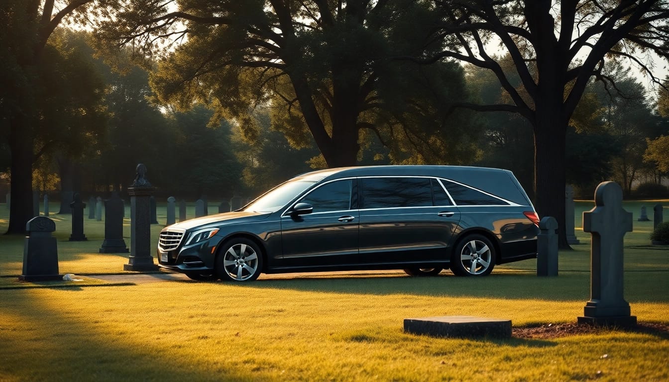 Transport pokojnika iz Nemačke u Srbiju - elegantan kombi za sahranu u mirnom okruženju.