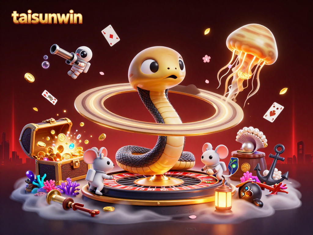 Bet on galaxies with taisunwin in this cosmic 3D casino illustration.