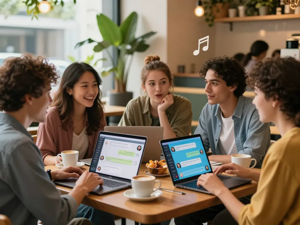 Engaging users in a warm cafe setting using porn chat ai for interactive conversations.