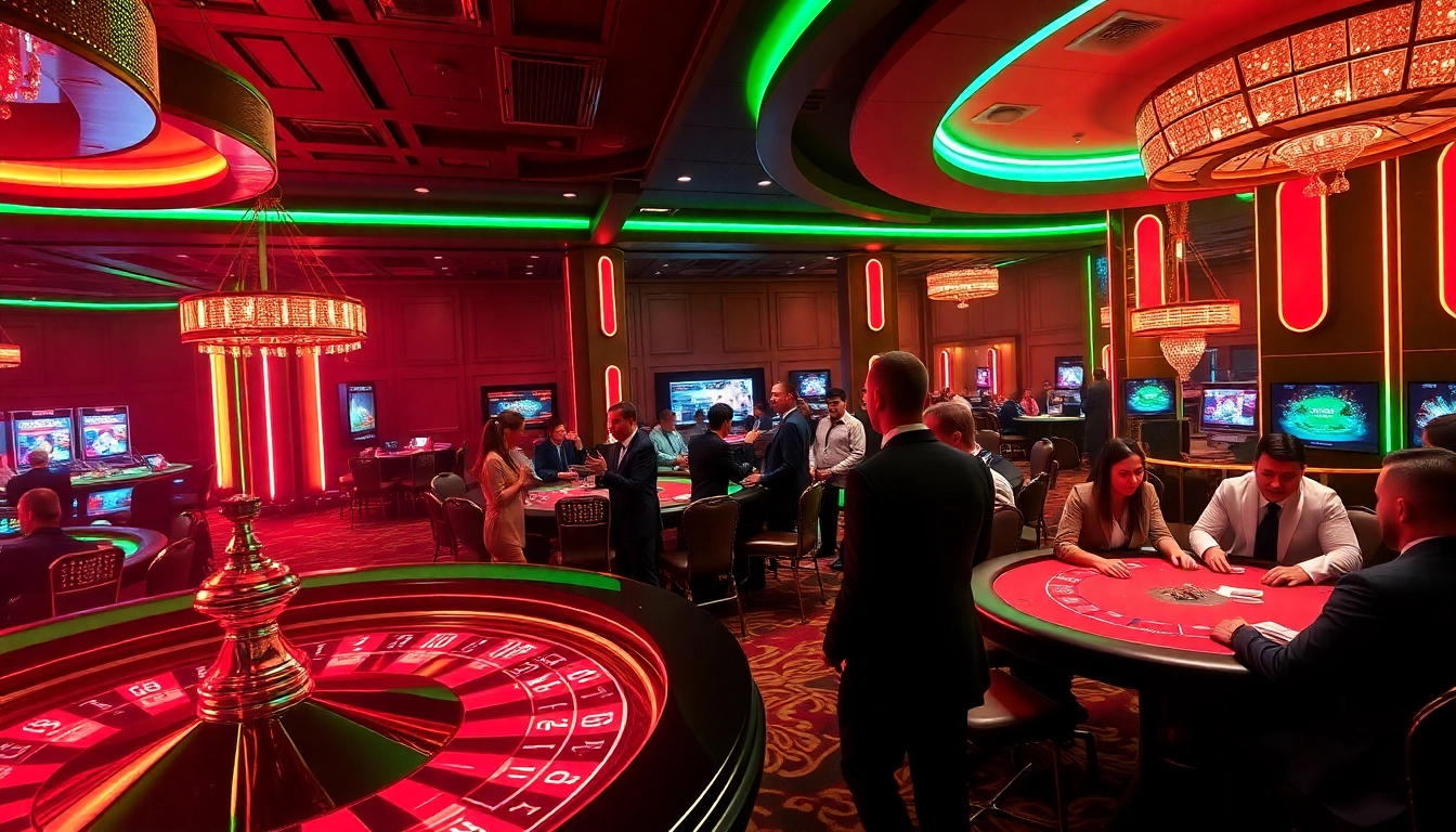 Players enjoying thrilling games at the luxurious casino featured on https://nohu900.ws/.