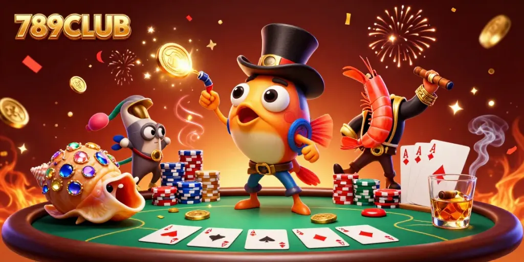 Engage in thrilling gaming moments at 789CLUB with vibrant poker vibes and exciting characters