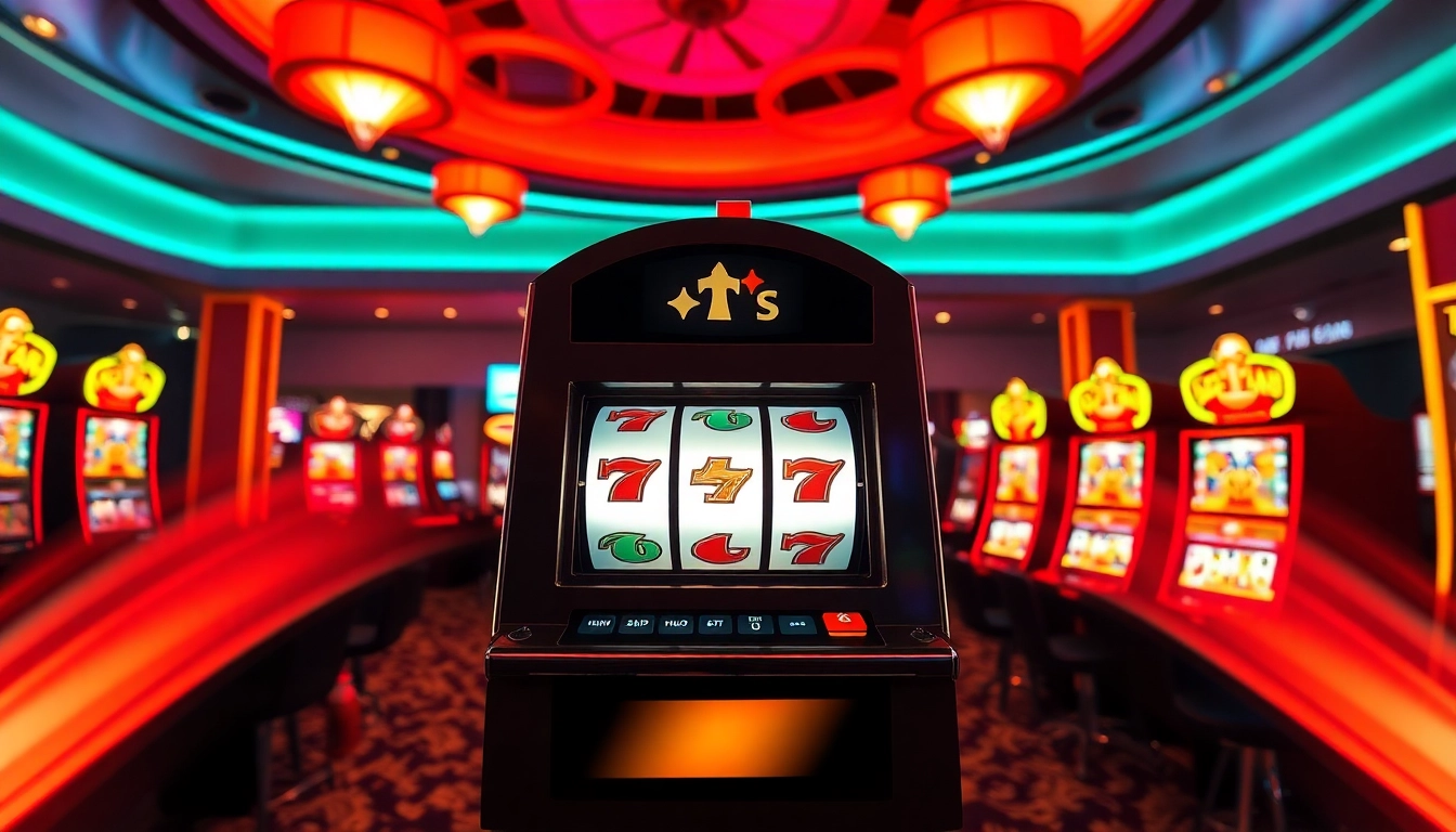 Experience the excitement of casino bonus ohne einzahlung deutschland with vibrant gaming elements and thrilling slot machine action.