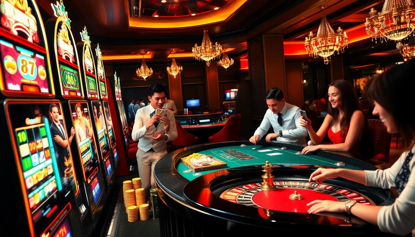Experience thrilling gameplay at slot365 with a vibrant casino atmosphere and professional dealers.