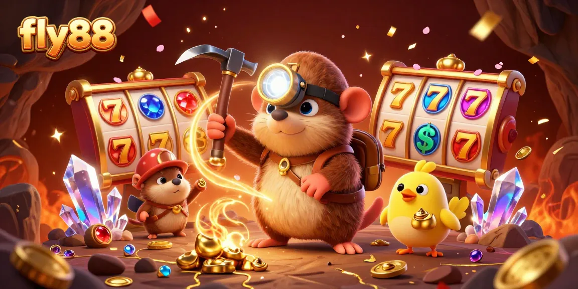Experience the thrill of winning with fly88 slots, showcasing vibrant symbols and festive atmosphere.