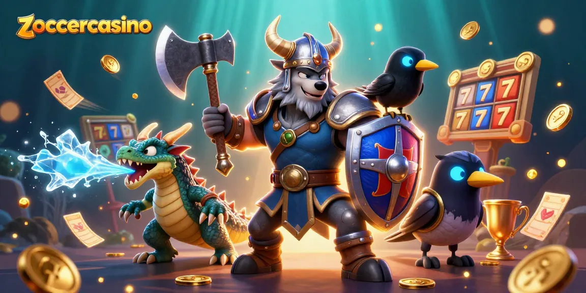 Experience thrilling action in zoccercasino with heroic characters amidst dynamic slot reels and gaming elements.