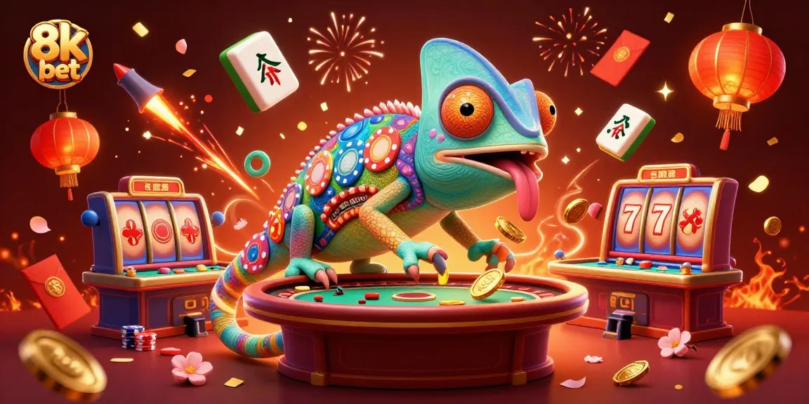 Experience thrilling gaming at 8k bet with vibrant visuals and interactive gaming elements in a casino scene