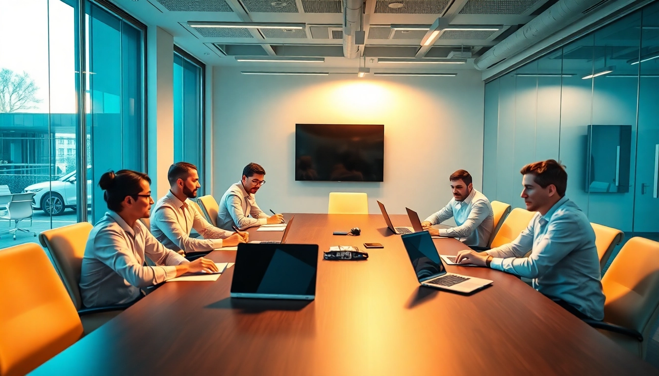 Headhunting Vertrieb in Aktion: Ein engagiertes Team bespricht Strategien zur Rekrutierung von Führungskräften.