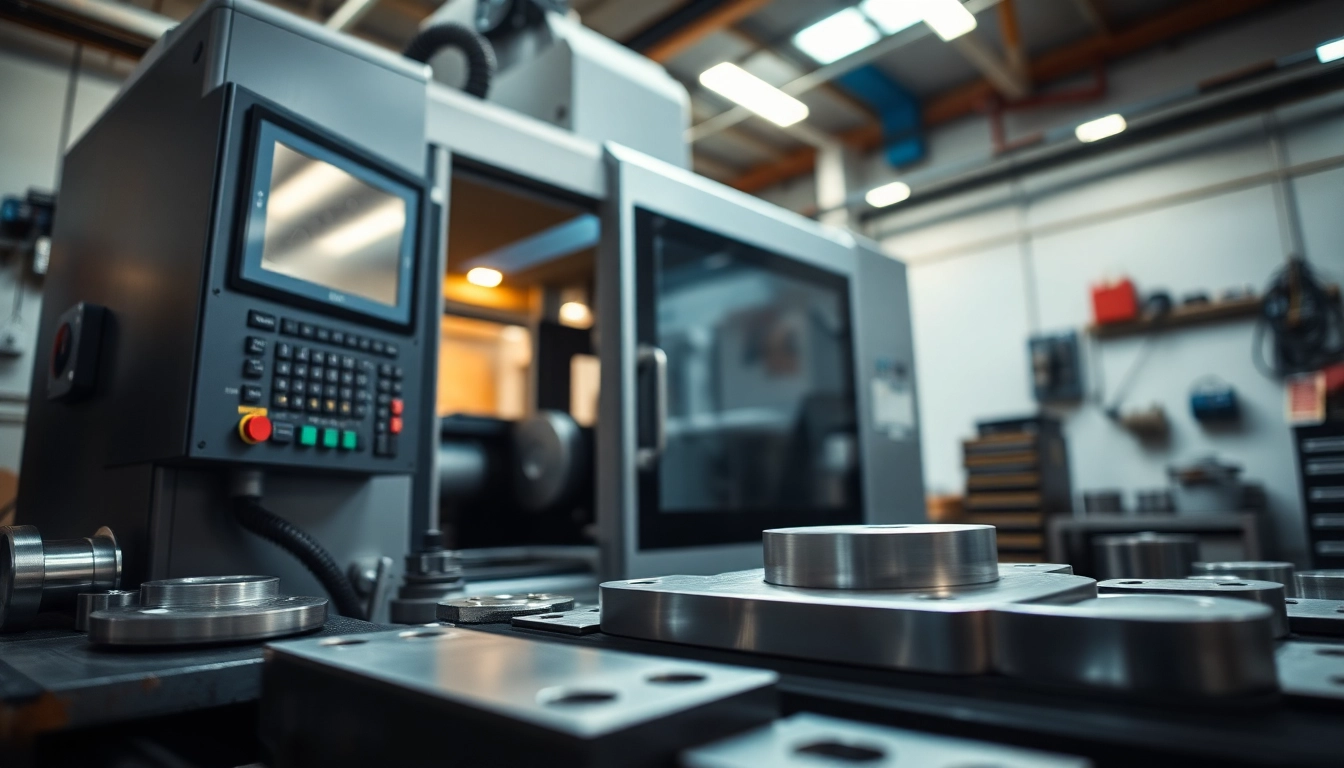 CNC Teile fertigen lassen mit präziser Maschinenbearbeitung in einem modernen Werkstattambiente.