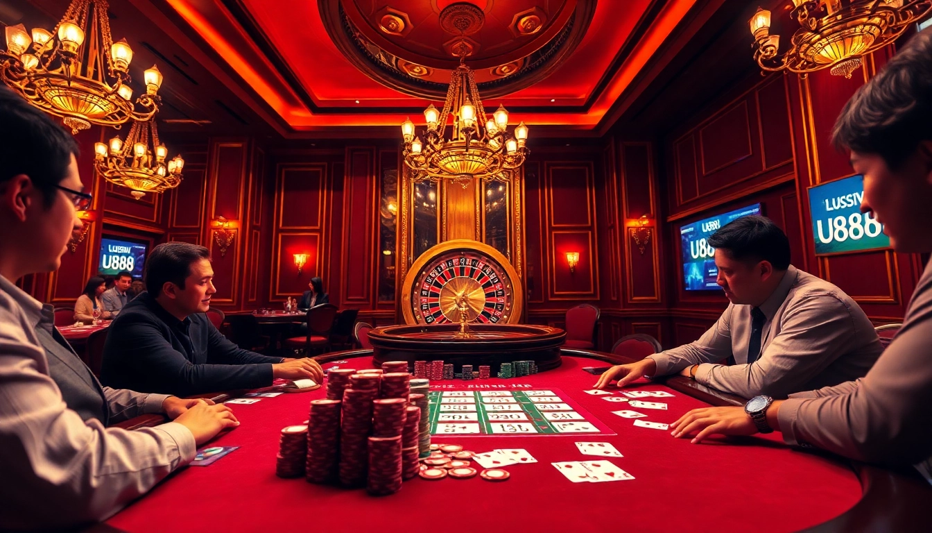 Join the action at U888's luxurious casino poker table filled with excitement and skilled gameplay.