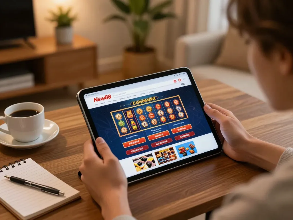 Engaging online gameplay on New88 com app with cozy setup, showing strategy in action