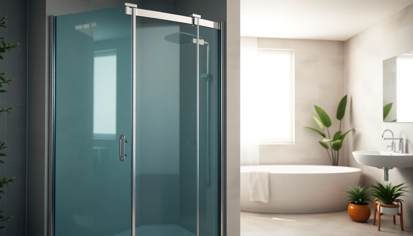 Duschkabine 90x90 in elegant Badezimmerumgebung mit klaren Linien und modernem Design.