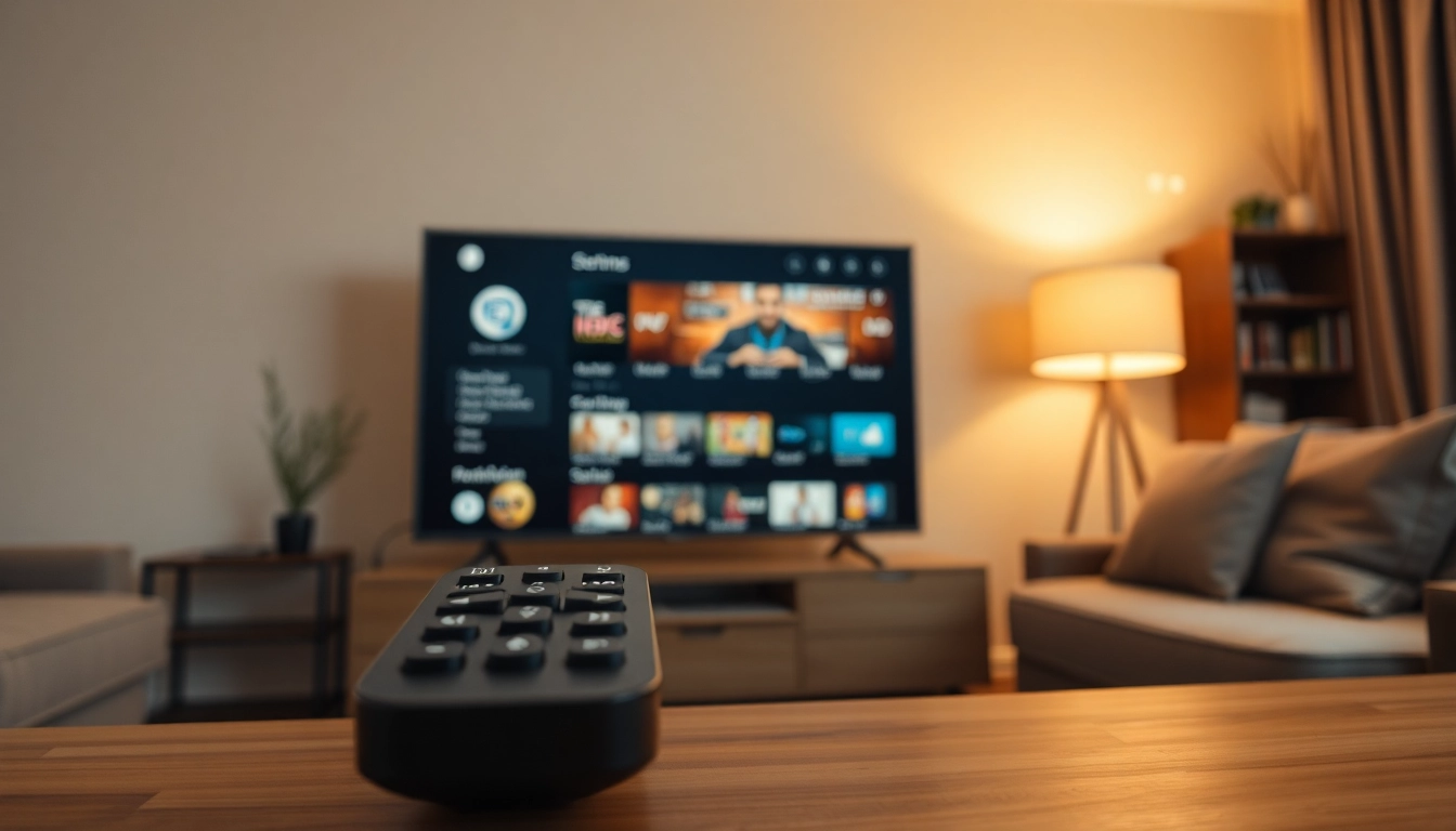 Streamisly zeigt eine moderne Streaming-Oberfläche in einem gemütlichen Wohnzimmer.
