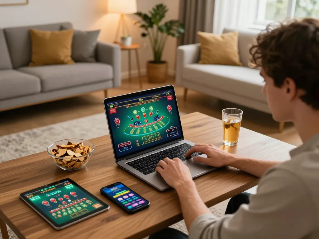 Player engaging with live blackjack at LLwin center, enjoying a thrilling online gambling experience