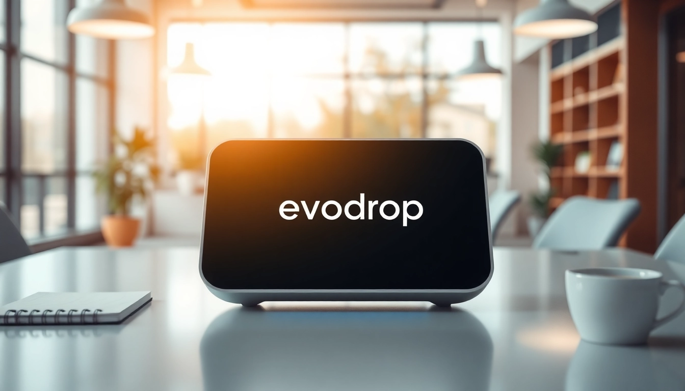 Optimieren Sie Ihre Prozesse mit dem evodrop in einer modernen Büroumgebung.