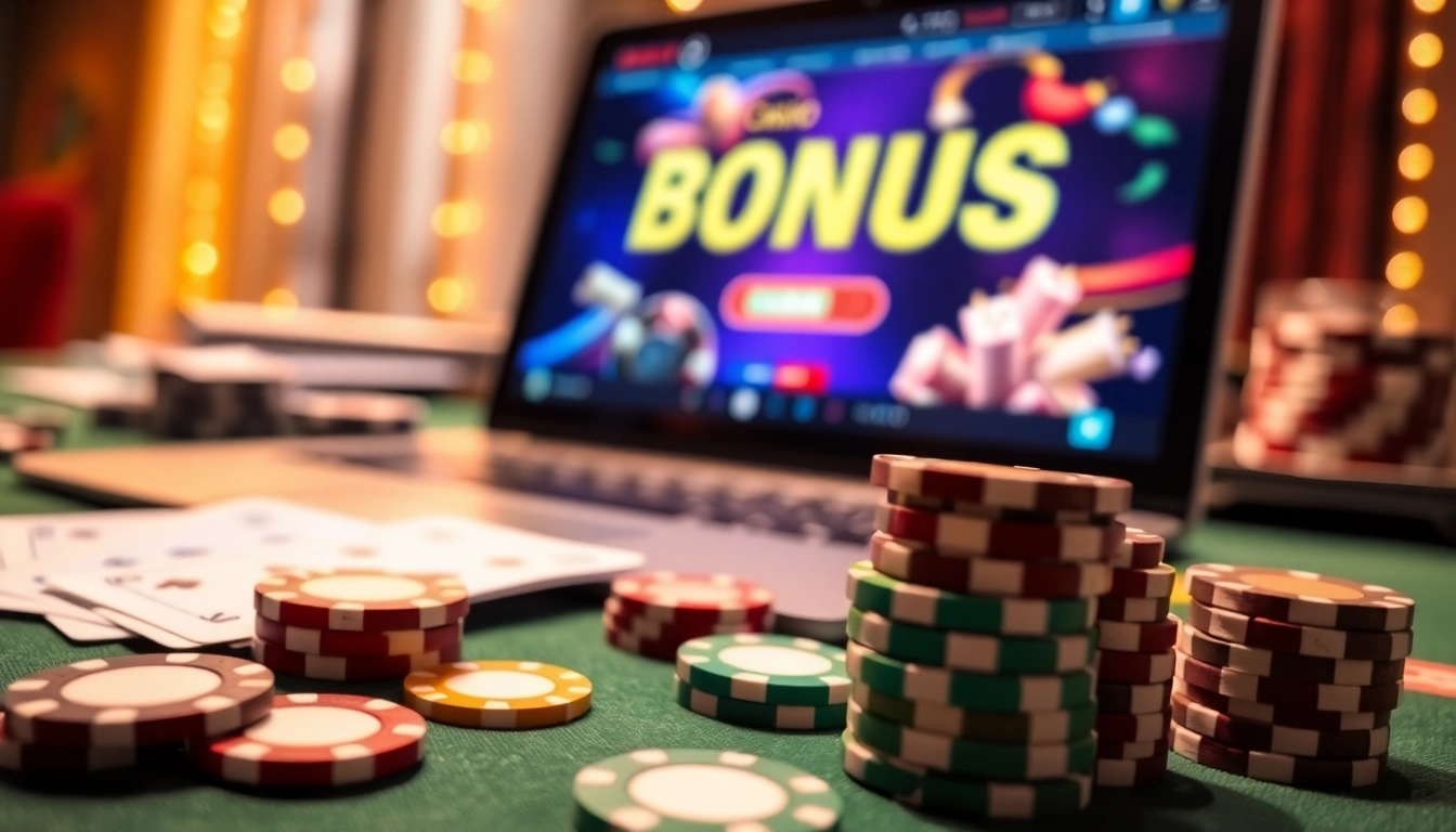 Experience a top Casino Bonus with vibrant chips and winning opportunities at your fingertips.
