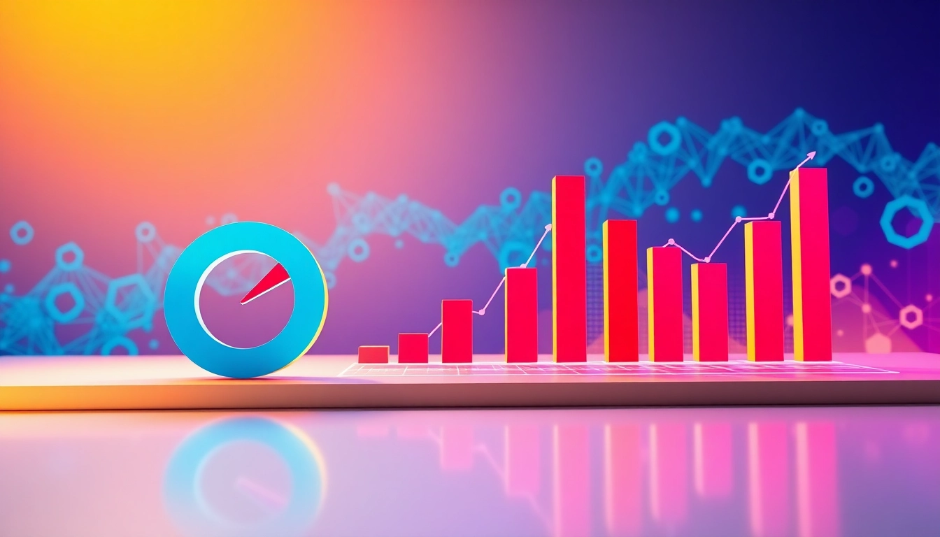 Visualizing l'actualité DeFi à travers un graphique dynamique et coloré.
