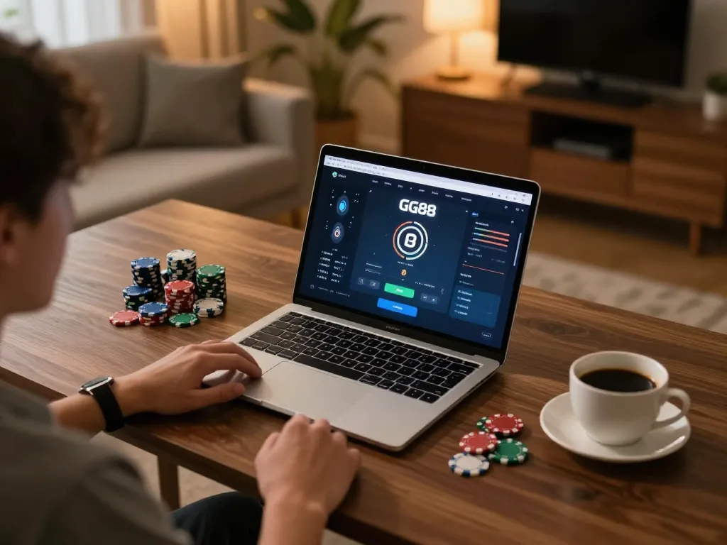 Engaged player exploring GG88 Link for online gaming strategy