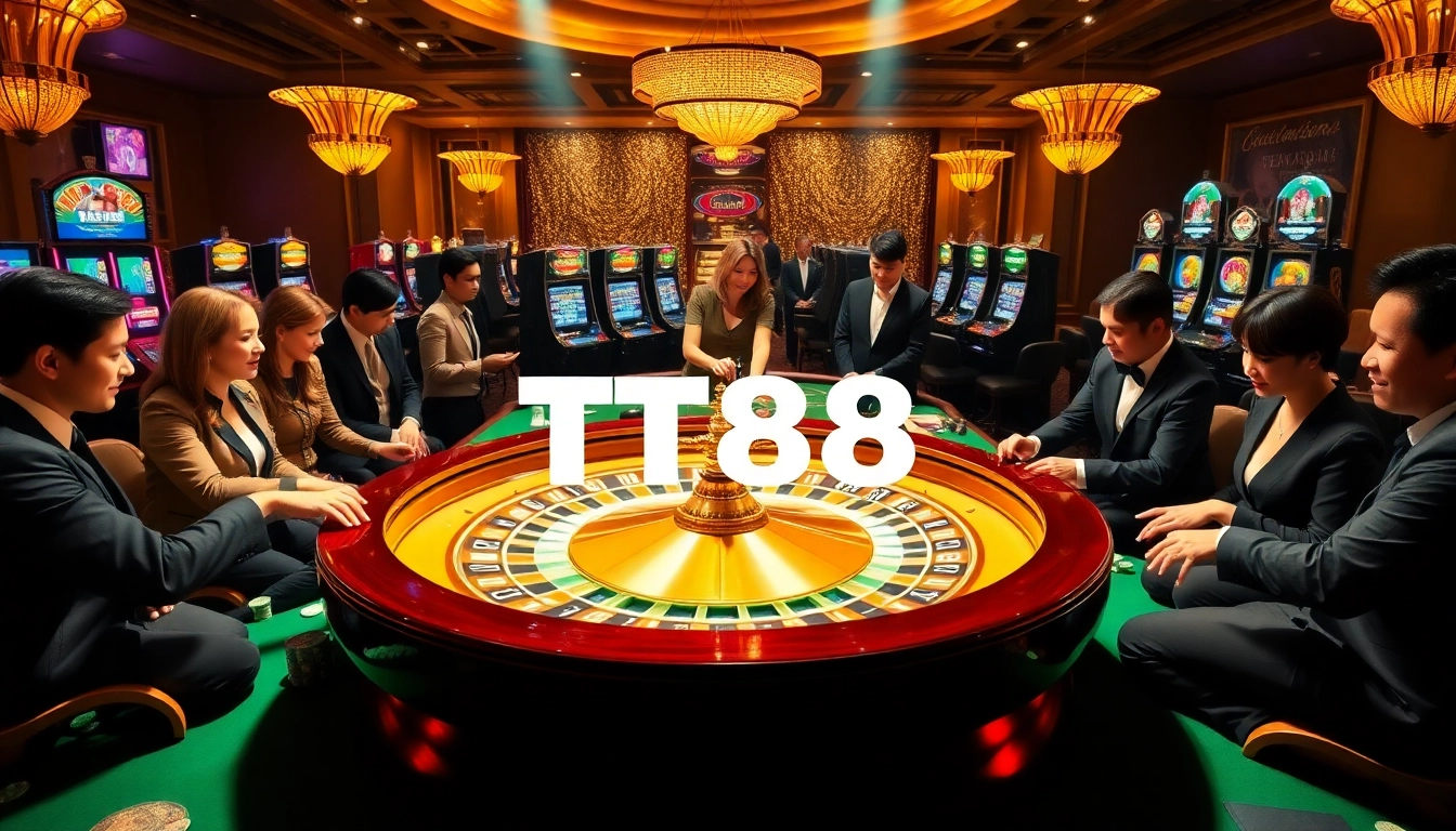 Experience the thrill of TT88 casino with vibrant roulette tables and winning moments.
