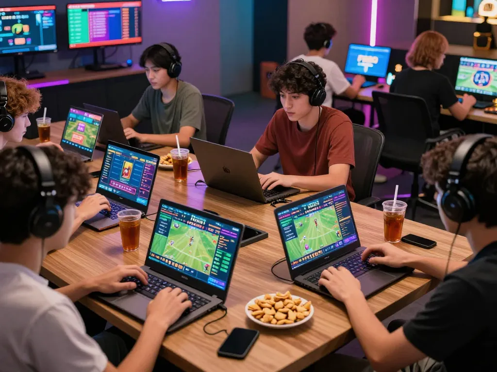 Dynamic online gaming experience at fb88 platform with diverse players enjoying sports and casino games.