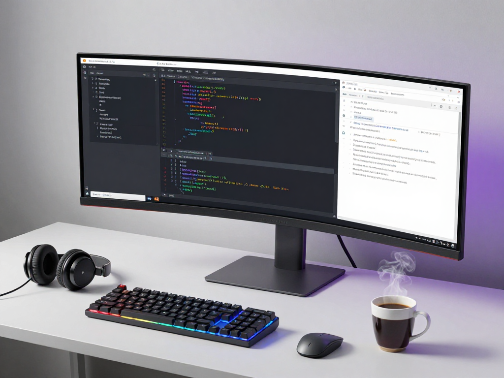 Iptv reseller workspace with modern software development tools, coding, and cloud computing technologies