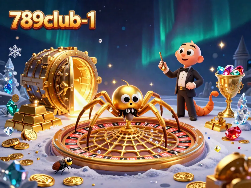 Experience the thrill of betting at 789club-1 with this vibrant, detailed casino illustration.