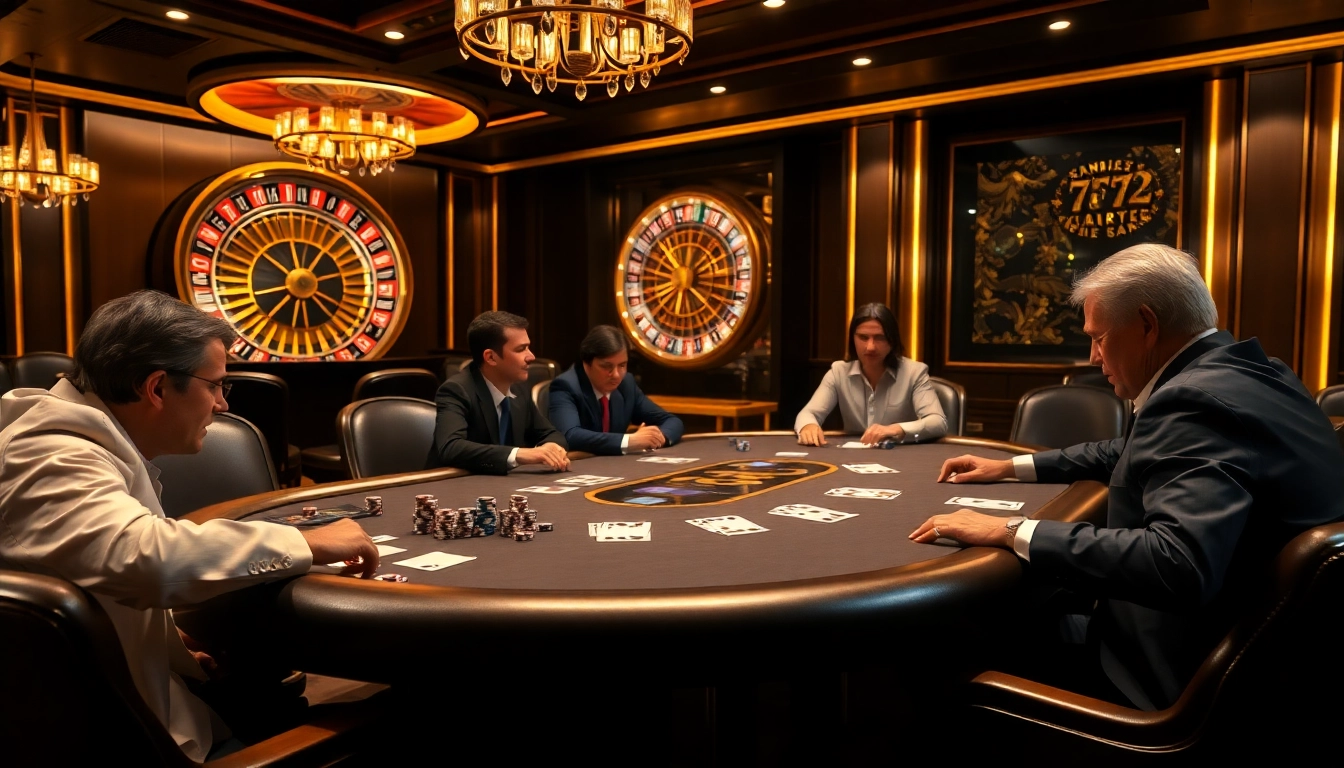 Engage in thrilling poker gameplay at 777X casino featuring luxurious tables and high-stakes action.