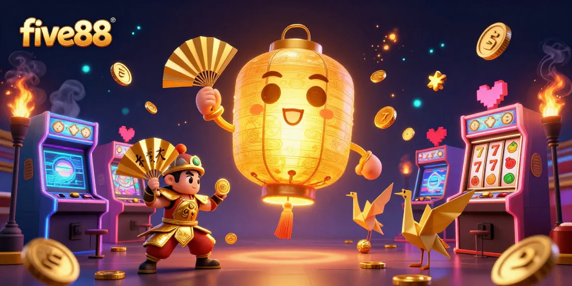 Experience five88's thrilling slots with golden lantern spirit and arcade games.