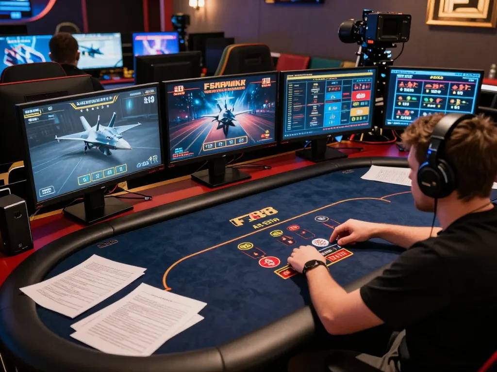Playing poker in F168 online casino during an engaging gaming session.