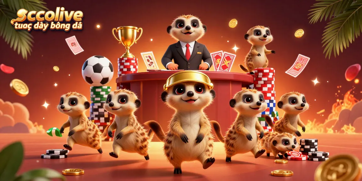Experience sports betting excitement with socolive trực tiếp bóng đá and a vibrant meerkat casino scene.