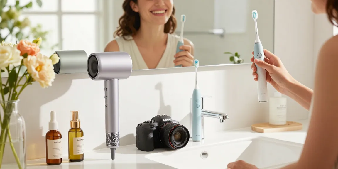 Elektrische Zahnbürste Laifen Wave Pro im Badezimmer – Laifen Deutschland für gesunde Mundpflege.