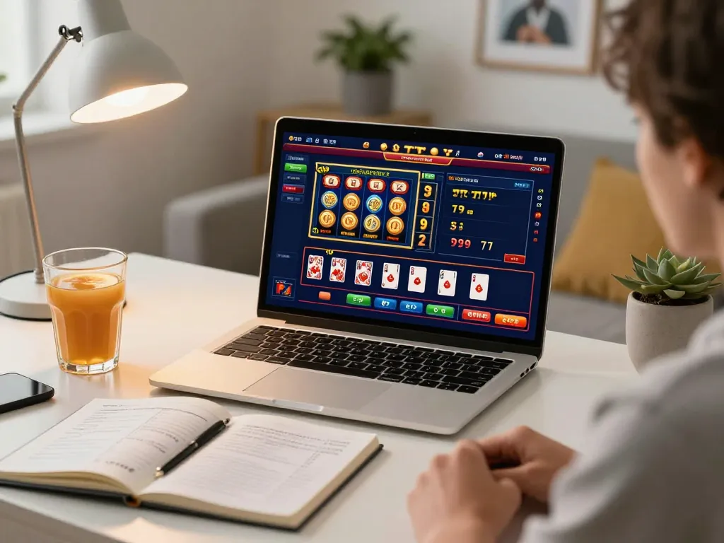Engaging online gaming session at home on bcx88 platform highlighting strategic betting.