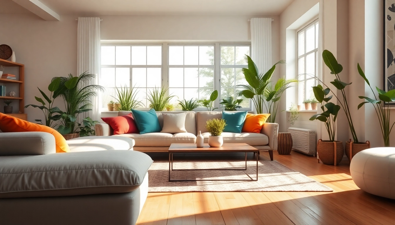 Inspiration für Einrichtungsideen mit modernem Wohnzimmer und einladender Atmosphäre