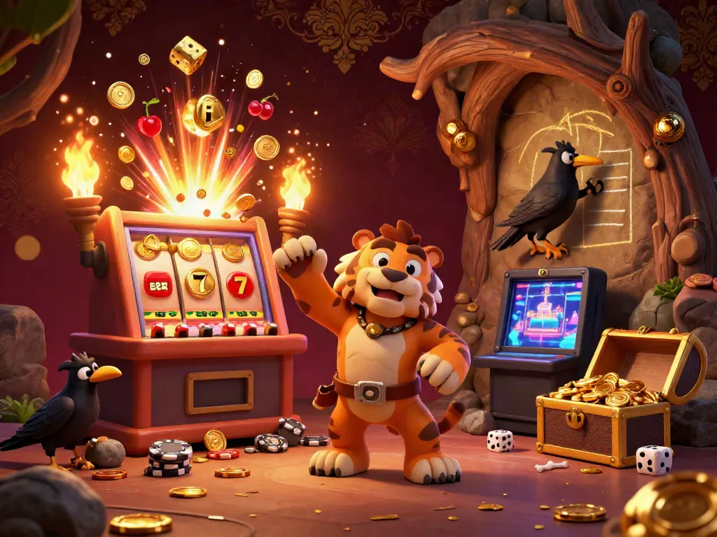 11win offers a thrilling gaming experience with vibrant 3D casino elements and engaging characters in a unique atmosphere.