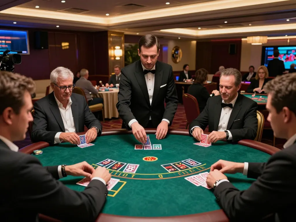 MM88 com players engaged in an exciting blackjack game with a professional dealer at a live casino.