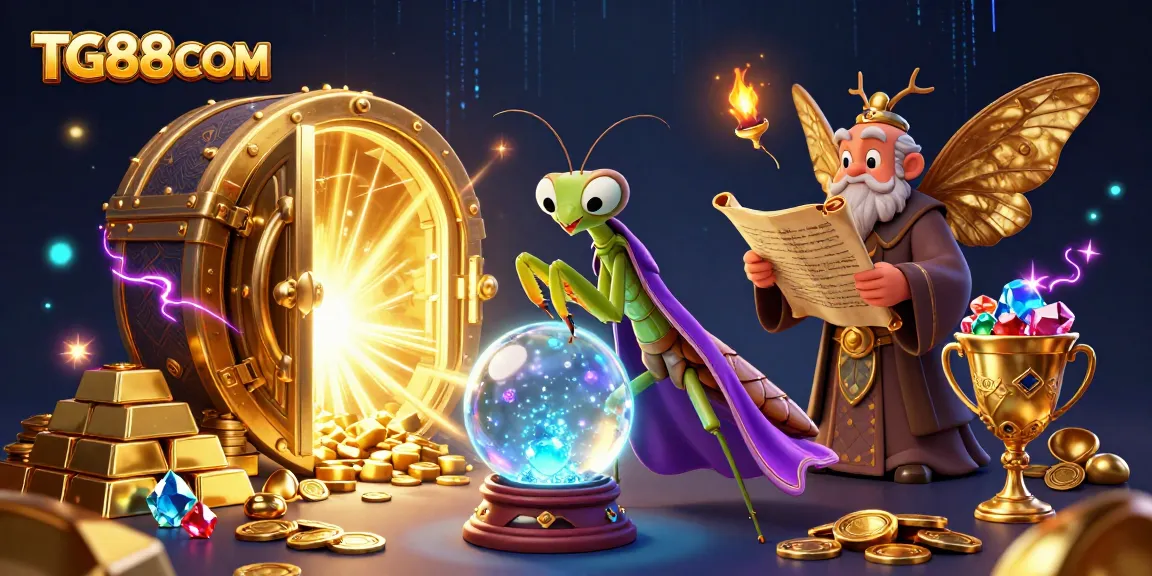 Engage with chance at TG88COM while exploring magical winnings in an enchanting casino scene.