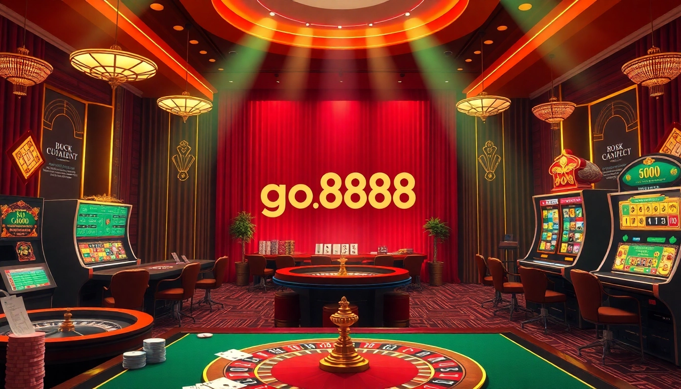 Players enjoying thrilling games at go888.jp.net online casino full of excitement and luxury.