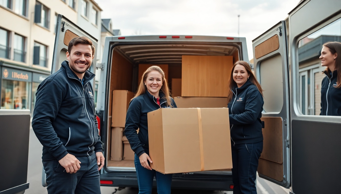Professionelle Umzugshelfer in Saarland verpacken Möbel sicher und effizient.