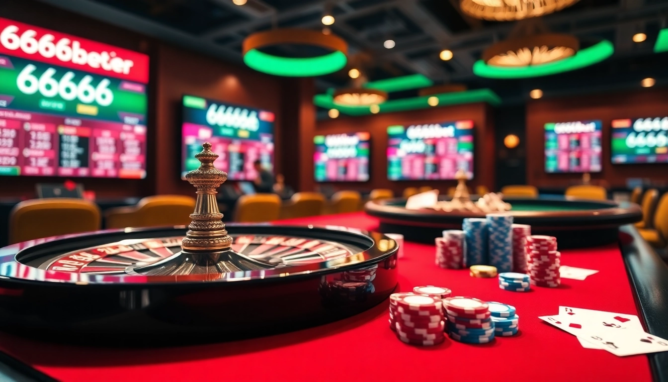 Experience the thrill of gambling with 6666bet at luxurious casino tables.